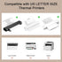 500 8.5 11 Inches M08F/ A28U/ A40 Set. Sheets Single Thermal Paper x US Letter Size for Thermal Printer, Portable