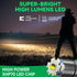 XHP70 5 Led Tactical Flashlight, Custom Design Picatinny Rail Mount Flashlight Rifle Light Electric Flashlights, Modes