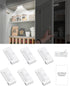6 Pack Closet Closets Door Open Sensor Cabinet Lights, Cordless LED Cabinet Light, Battery Operated Cupboard Drawer