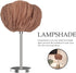 10.24X10.24 Inch Cabilock Removable Washable Burlap Lampshade Cover Cloth Lamp Shade Cover Topper Soft Light Diffuser
