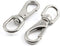 2-Pack M5 Swivel Eye Snap Hook 304 Stainless Steel Multi-Use Spring Snap Hook for Boat Marine Pet Chains