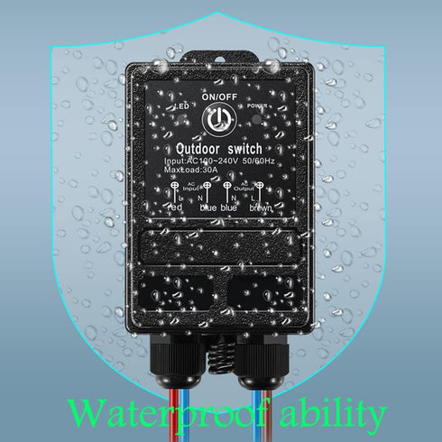 12v 12V-72V 328ft Switch,40A Remote Control Relay Switch, DC Wireless Switch Long Range, Waterproof Relay RF Remote