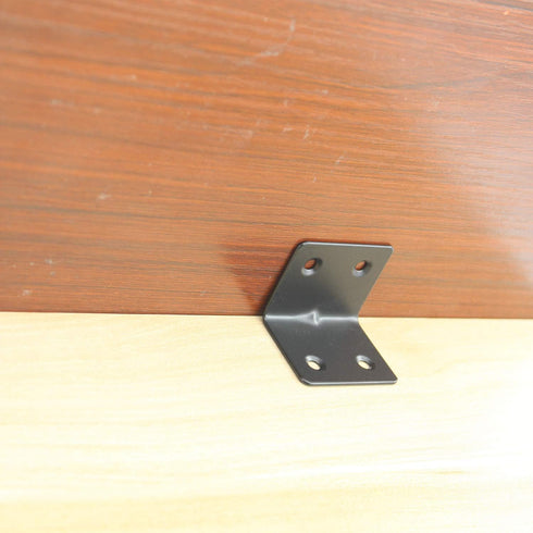 90 8 Pack Black(38x30x30mm) Heavy Duty Stainless Steel Corner Bracket,ULIFESTAR L Shaped Shelf Bracket Degree Corner