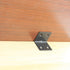 90 8 Pack Black(38x30x30mm) Heavy Duty Stainless Steel Corner Bracket,ULIFESTAR L Shaped Shelf Bracket Degree Corner