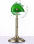 1-Minute Bulb Quick-Change Shade Classic Green Glass Bankers Desk Lamp for Study, Office, Library, LED Included