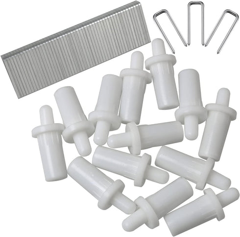 100pcs Plantation Shutter Repair Tool Spring Loaded Shutter Pins and Tilt Rod Louvers Staples for Windows