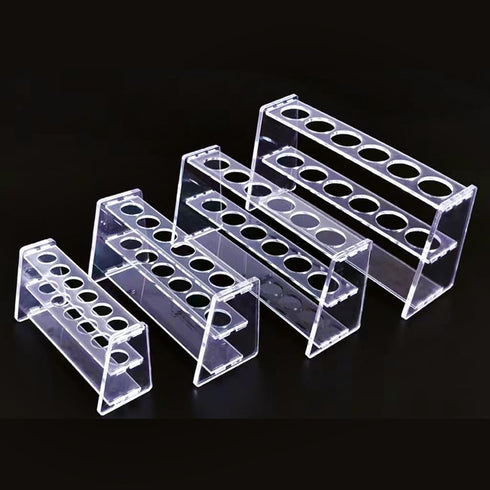 Acrylic Test Tube Holder Rack, Clear, 6 Sockets for 50ml Centrifuge Tubes (50ml, 6 Sockets)