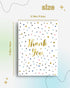 Jiiohur (50 Pack) Set Thank You Cards with Envelopes - Elegant All-Occasion Blank Note Cards for Wedding, Baby Shower