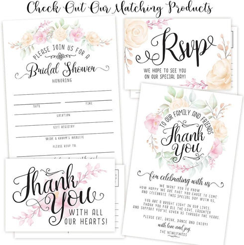 Set 50 Lone Star Art Wedding Save The Date Postcards - of - Blank Wedding Stationery - Beautiful and Minimalist