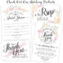 Set 50 Lone Star Art Wedding Save The Date Postcards - of - Blank Wedding Stationery - Beautiful and Minimalist