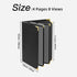 8.5 11 2 Pack 4 8 Restaurant Menu Covers x Menu Holder, Page View Faux Leather Menu Book with Clear PVC Sleeves |