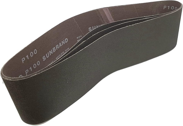 Sungold Abrasives 35168 120 Grit Premium Industrial X-Weight Sanding Belts, 6" x 48" (Pack of 3)