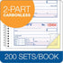 Tops 2-Part, 11 5.25 Inches, 4 200 Sets (4161) Money/Rent Receipt Book, Carbonless, x Receipts/Page, per Book , White
