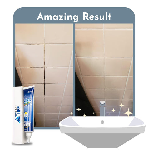 Skylarlife Home Tiles and Sealant, Rubber Stain Whitener Gel for Silicone Caulk in Bathroom, Kitchen