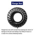 SG TZH 1/4-20 100Pcs 304 18-8, Serrated Flange Hex Lock Nuts Stainless Steel Full Thread, Hex Drive, Bright Finish