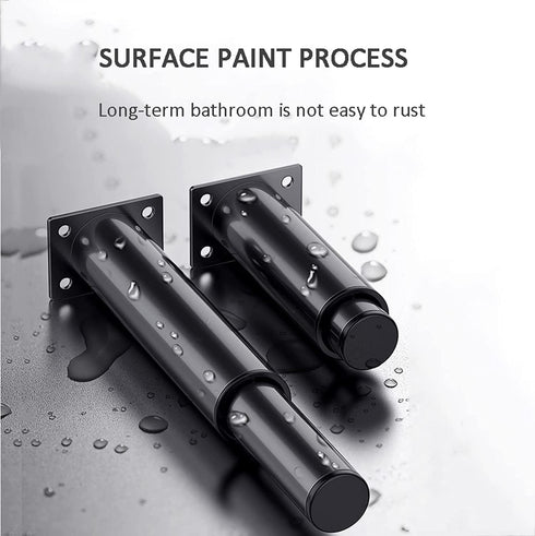 TXGJWRA 4 Screws,Black-18cm,Black-18cm(7.1in) pcs Furniture Legs,Support Feet,Height Adjustable,Replacement Sofa,TV