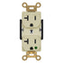 ENERLITES Hospital Grade Outlet, Industrial Grade Duplex Receptacle, 20A 125VAC, Ivory