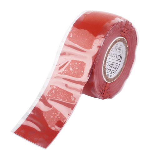 Self Fusing Silicone Tape, Self Adhesive Rubber Repair Tape for Bonding Wire, Hose, Electrical Tape, Red