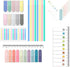 BAYTORY 1060 Sheets Transparent Sticky Index Tabs, Clear Sticky Notes, Long Page Book Markers for Annotation and School