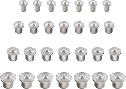 28 Pcs Dowel and Tenon Center Transfer Plugs, Solid Doweling Marker Tool for Woodworking