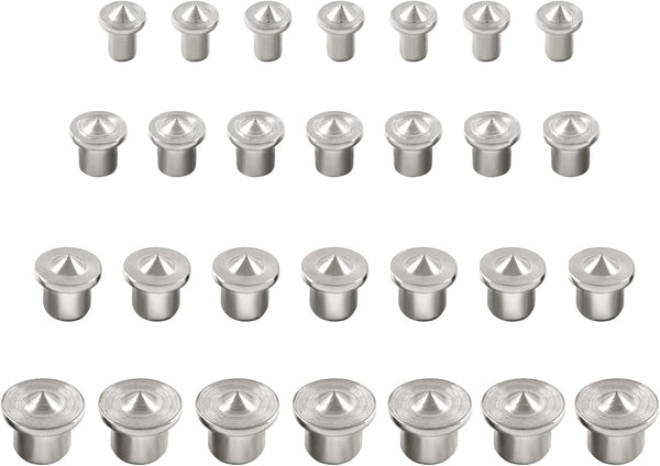 28 Pcs Dowel and Tenon Center Transfer Plugs, Solid Doweling Marker Tool for Woodworking
