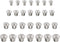 28 Pcs Dowel and Tenon Center Transfer Plugs, Solid Doweling Marker Tool for Woodworking