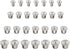 28 Pcs Dowel and Tenon Center Transfer Plugs, Solid Doweling Marker Tool for Woodworking