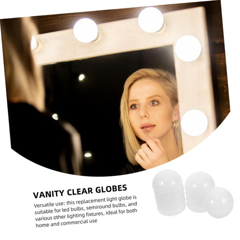 10pcs Cabilock Vanity Light Covers for Bathroom Lamp Replacement Pendant Shades for Makeup Mirror Light Globes Wall
