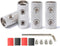 0 Gauge Wire Splice Connectors - 0 Ga Battery Cable Coupler Audio Wire Butt Connectors Nickel Plated Brass (4PCS with