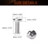 MroMax M8 x 20mm Machine Screws Pan Phillips Cross Head Screw 304 Stainless Steel Fasteners Bolts Silver Gray 20Pcs