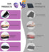 eulps Mouse Pad with Wrist Support, Ergonomic Gel Mouse Pad with Wrist Rest, Comfortable for Laptop, Pain Relief
