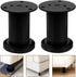 4pcs 8-12cm OUNONA Adjustable Bed Frame Support Legs Bed Feet Replacement Telescopic Furniture Legs for Sofa Cabinet Tv