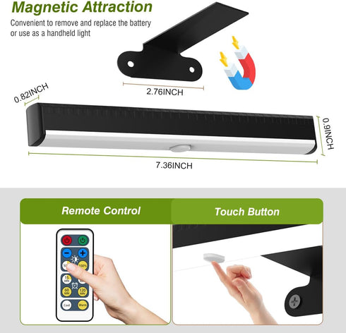 Faeohsy 2PACK 3 Timer&Dimmable Wireless Picture Light for Wall LED Battery Operated Wall Light with Remote Art Display