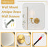 1 Pack, E26 110V Antique Brass Wall Sconces Bow Sconces Decor Gold Wall Lights Brass Brushed Gold Sconce with Fabric