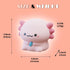 DEALFUN Axolotl Cute Cartoon Nursery Night Lights, Animal Design Safe Silicone Soft LED Nursery Lamp for Toddler Room