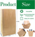 50 Pack 12 Lb 12.5" 7" 4.3" BadenBach Brown Paper Lunch Bags, x x Large Bread Bags Bulk, Heavy Duty Kraft Paper Sacks