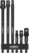 HORUSDY 6-Piece Impact Grade Power Drill Sockets Adapter Sets, Hex Shank Impact Driver Socket Adapter