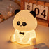 Myzztek Panda Lamp for Kids Room, Pat Control Panda Light for Breastfeeding, Silicone Night Light Nursery Bedside Lamp