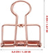 Zerodeko 10Pcs Metal Binder Clips Medium Paper Clips Document Paper Clamps File Organizing Clips for Office School Paperwork Supplies, Rose Gold by Zerodeko