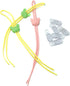 VASANA 3 Pcs Silicone Dental Bib Clips with Neck Chain,Colorful Napkin Holders for Adults, Seniors & Child Use (Random