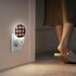 LED Night Lights Lamp with Dusk to Dawn Sensor, Vintage Floor Tiles in Black, Red and Beige Night Light Plug Into Wall