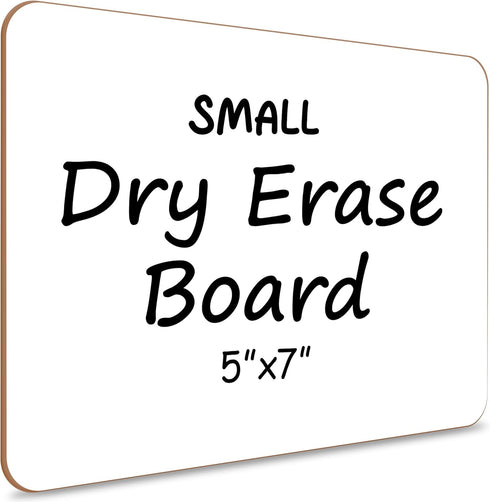 Scribbledo Small White Board, 5x7 Inch Dry Erase Mini Whiteboard, Handheld Personal Marker Board for Students, Office