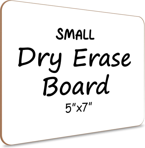 Scribbledo Small White Board, 5x7 Inch Dry Erase Mini Whiteboard, Handheld Personal Marker Board for Students, Office