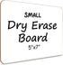 Scribbledo Small White Board, 5x7 Inch Dry Erase Mini Whiteboard, Handheld Personal Marker Board for Students, Office
