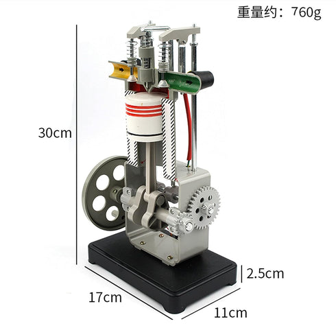 zatagen 1PC J31009 Diesel Engine Model, Internal Combustion Engine Model, Teaching Demonstration Diesel Engine Working