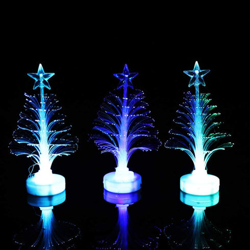 Uonlytech Color Changing Night Lights 2 Pcs Christmas Tree Night Light Colorful