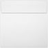 LUXPaper Square Invitation Envelopes - Peel & Press, 6" x 6", White, 100% Recycled, 80lb. Text, 50 Qty