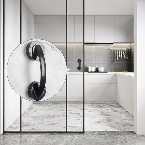 YIDELAI Easy to Install Adhesive Cabinet Handles, Suction Cup Handles for Glass and Sliding Doors