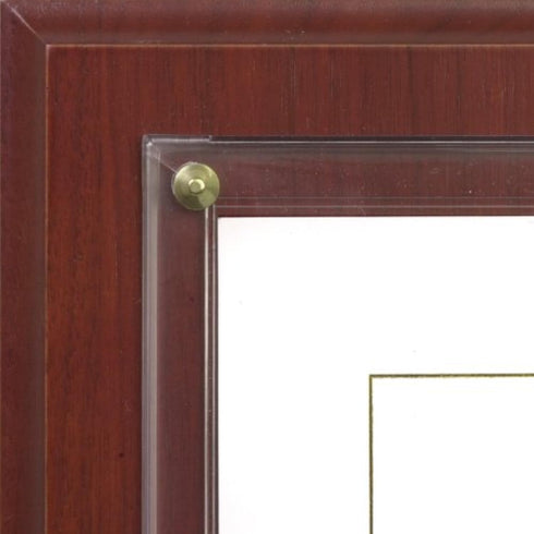 Slide-in Certificate Plaque and Document Holder - CHERRY