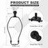 8.5 Inch 1 Set PATIKIL Lamp Harp Kit with Finial, Detachable Shade Bracket Holder, DIY Lighting Accessories for Table